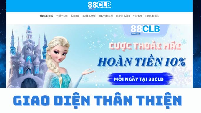 Giao diện thân thiện 88clb